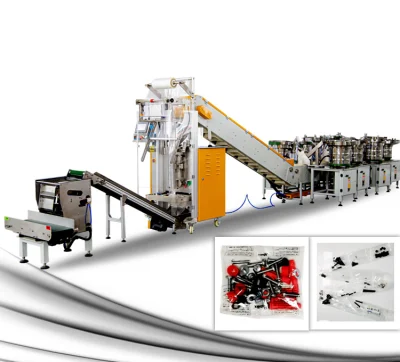 Automatische Befestigungselemente, Schrauben, Muttern, Bolzen, Nägel, Möbelteile, Kunststoffanker, Ersatzteile, Spielzeugsteine, Packung, Verpackung, Zählen, Wiegen, Verpackungsmaschine